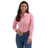 Wrangler Women's Retro Pink Button Down