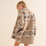 Blue B Aztec Print Jacket