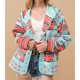 Blue B Aztec Fleece Print Jacket