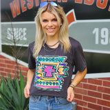 Callie's Neon Aztec Tee