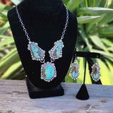 " Jacki " Black Jack Turquoise Set