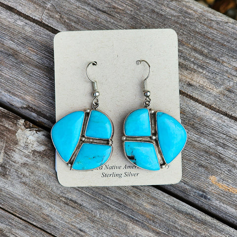 " Natasha "  Vintage Turquoise Circles