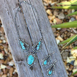 " Jacki " Black Jack Turquoise Set