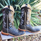 Anderson Bean Grey Safari Giraffe Square Toe Boots