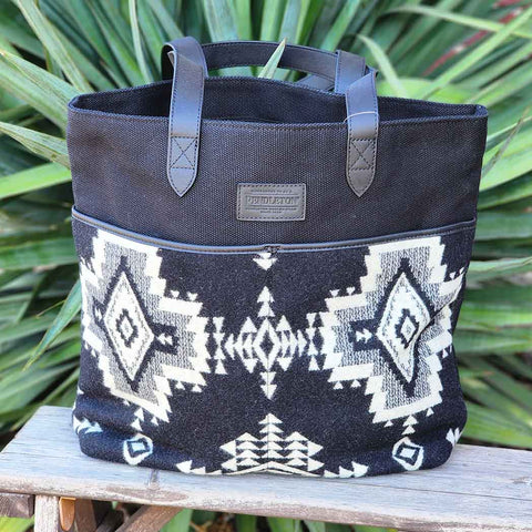 Beautiful black and white tote by Pendleton. 