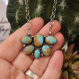 " Victoria " Kingman Turquoise Cluster Necklace