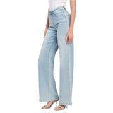 Veveret Women's High Rise Wide Leg Jeans