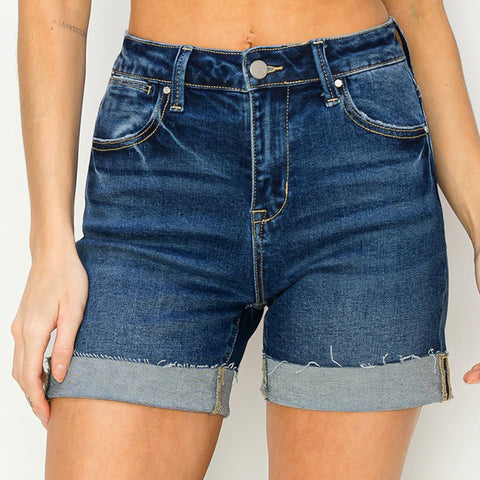 Risen High Rise Cuffed Shorts