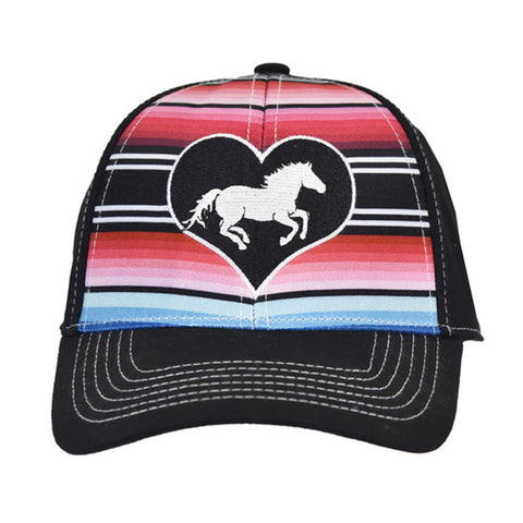 Cowboy Hardware Youth Serape Heart Horse Cap