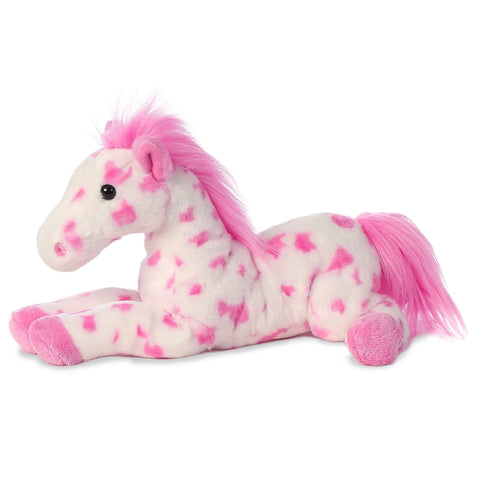 Aurora Flopsie Dolly Spotted Horse Plush Toy