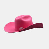 Neon Pink Wool Felt Cowboy hat 