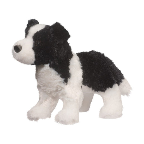 Black and White Plush Border Collie