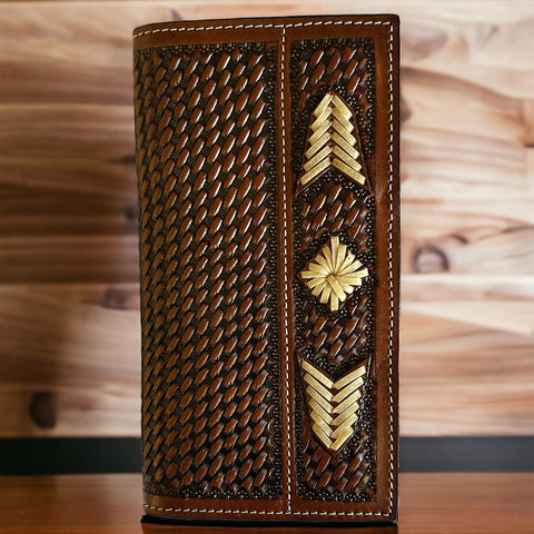 Twisted X Rawhide Basket Weave Rodeo Wallet