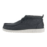 Hey Dude Wally Mid High Grey Canvas Shoe