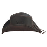 Montecarlo Chocolate Bonnaroo Leather Hat