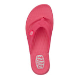 Hey Dude Women's Christi Mono Pink Flip Flop