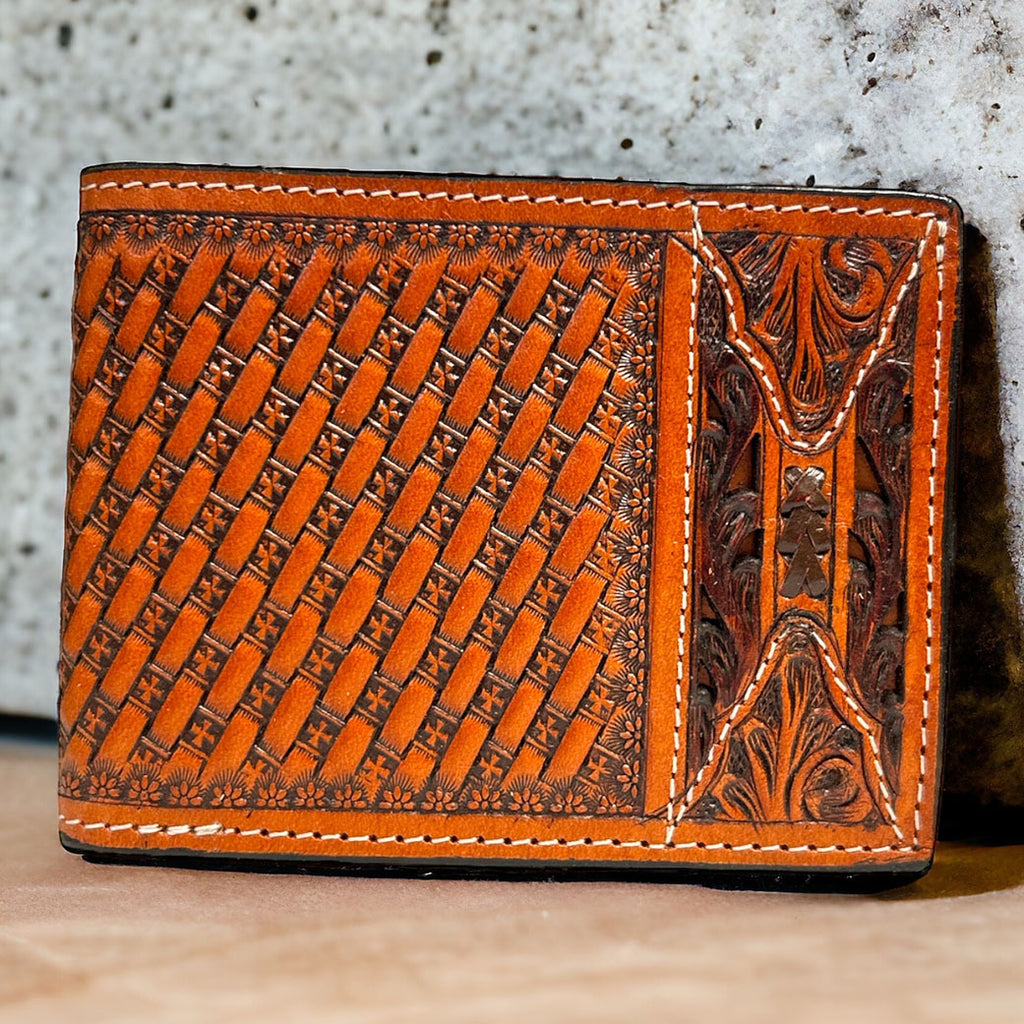 Twisted X Basket Weave Rawhide Filgrire Bifold