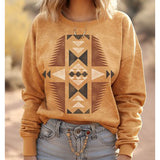 Mustard Aztec Sweatshirt