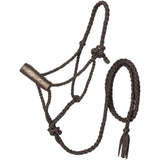 Tooled Leather Overlay Mule Tape Halter by Tough 1