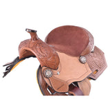 Shiloh 12" Youth Basket Floral Saddle