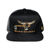 Rope Smart Black Santa Fe Logo Cap