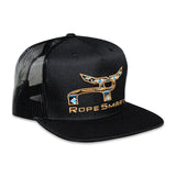 Rope Smart Black Santa Fe Logo Cap