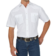 Wrangler Men's White Pearl Snap Shirt – J.M. Capriola