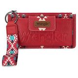 Montana West Wrangler Red Aztec Clutch Wristlet