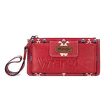 Montana West Wrangler Red Aztec Clutch Wristlet