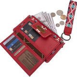 Montana West Wrangler Red Aztec Clutch Wristlet