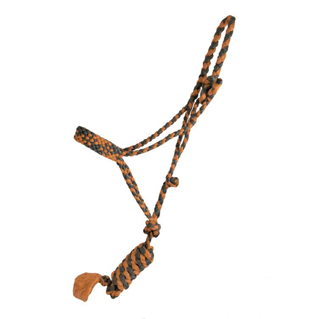 Showman Orange Braided Mule Tape Halter