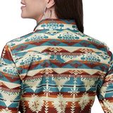 Women's Natrual Aztec Serape Pearl Snap Long Sleeve by Roper