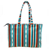 Shiloh Showman Teal Serape Nylon Travel Tote