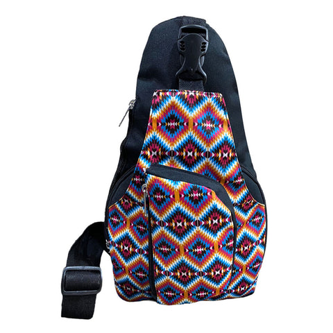 Showman Pink Aztec Crossbody Backpack