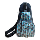 Showman Grey & Blue Aztec Crossbody Backpack