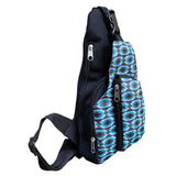 Showman Grey & Blue Aztec Crossbody Backpack