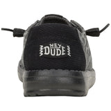 Hey Dude Women's Wendy Leopard Sparkle Black Shoes