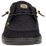 Hey Dude Women's Wendy Boho Crochet Black Shoes