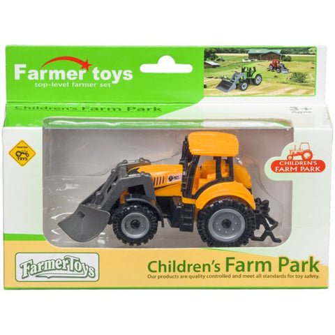 Free Wheel Tractor Toy in Yellow