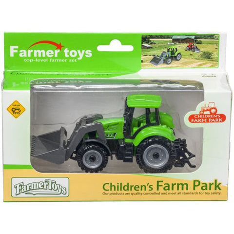 Free Wheel Tractor Toy in Green