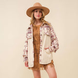 Main Strip Ivory Aztec Shacket