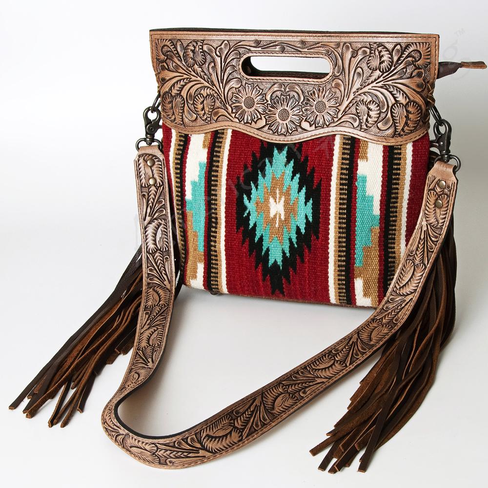 American Darling Aztec Blanket Fringe Bag – Western Edge, Ltd.