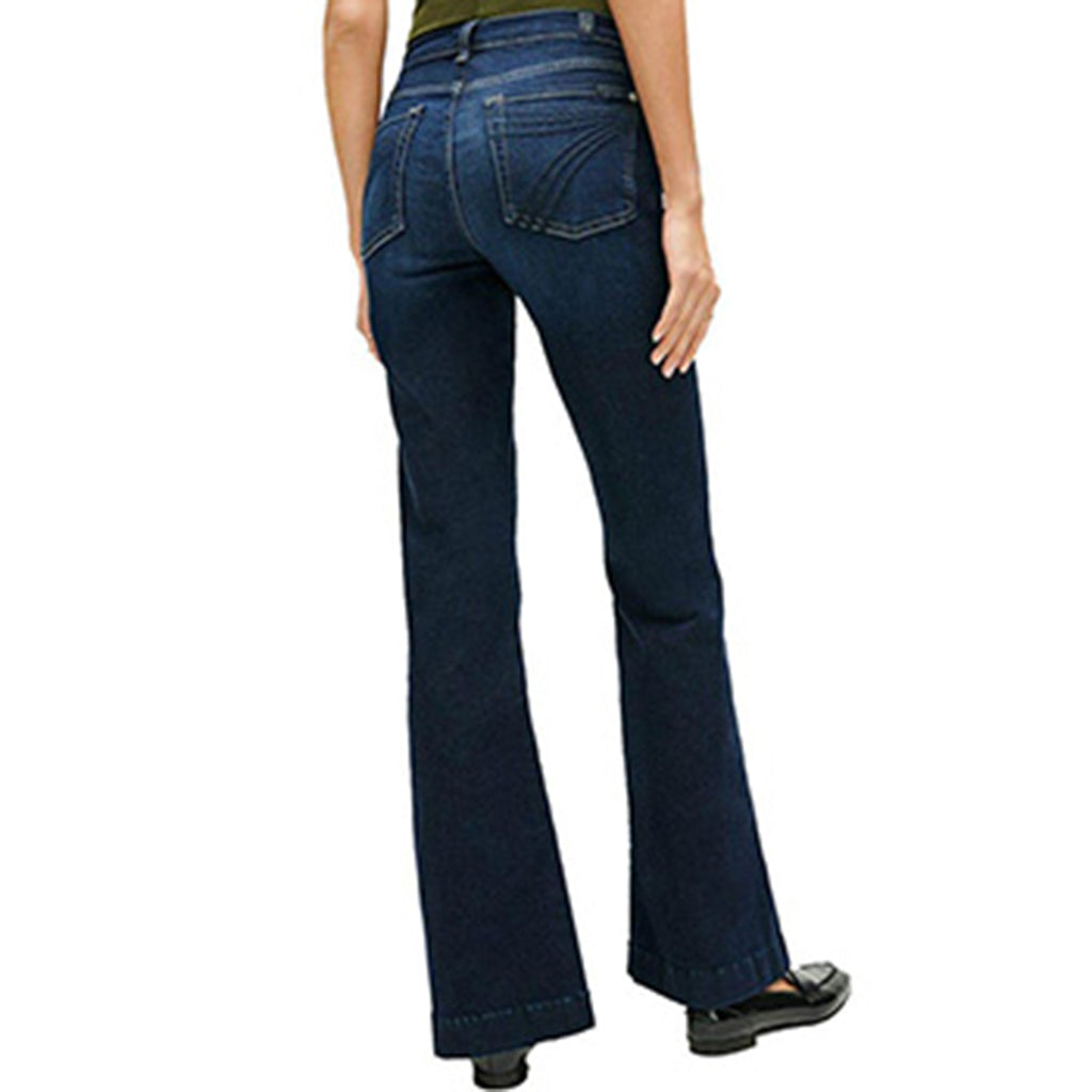 7 for All Mankind® DOJO Original Trouser in Lake Blue- White Stitching –  Dream a Little Dream