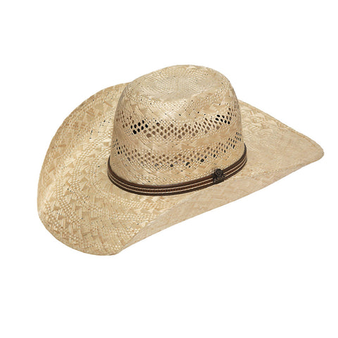 10X Punchy Straw Hat with Leather Hat Band