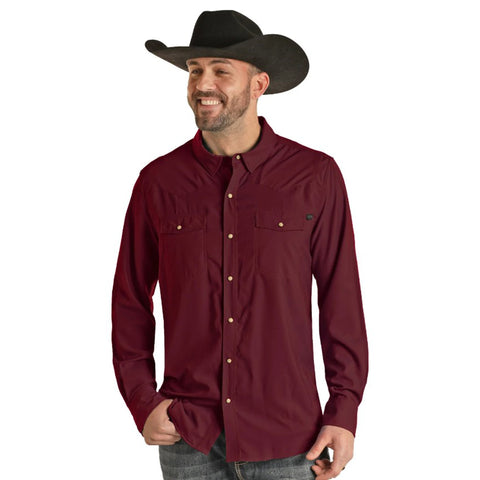 Rock & Roll Men's Cowboy TEK Ripstop Long Sleeve