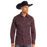 Rock & Roll Men's Pearl Snap Long Sleeve