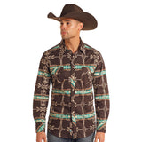 Rock & Roll Men's Pearl Snap Long Sleeve