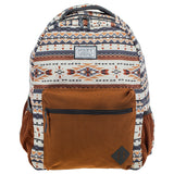 Hooey Cream and Rust Aztec Backpack