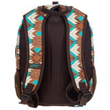 Rockstar Collection Hooey Brown & Turquoise Aztec Print Backpack