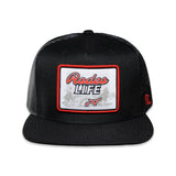 Rope Smart Black Rodeo Life Patch Cap